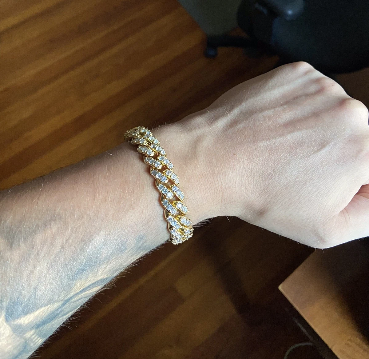 Lab Grown Diamond Cuban Link Bracelet (10mm)