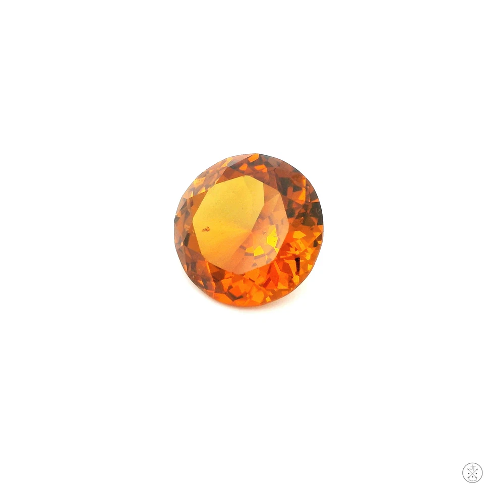 9.33 carat Natural Citrine 12.9 mm Round Faceted Gemstone Loose Brazil - Image 3 of 4