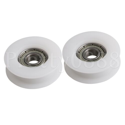 10 Sets 6x28x9mm White H Groove Pulley Ball Bearing Wheel Roller Load - Afbeelding 1 van 2