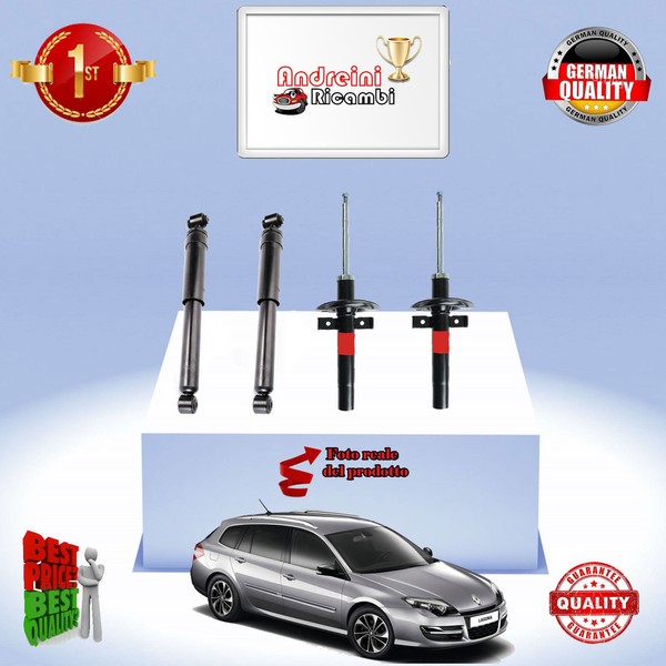 Set 4 StoßDäMpfer Vorderseite + Heck Renault Megane Sw 1.5 Dci 74KW Ab 2005 ->-image