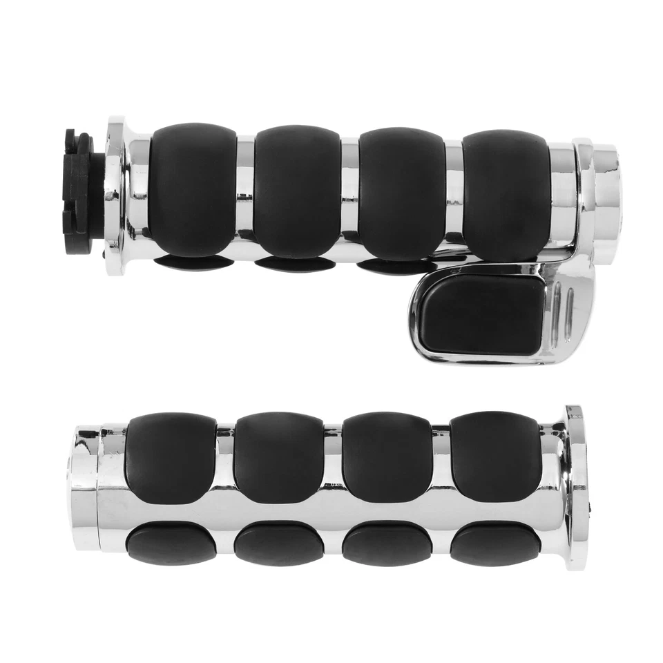 Throttle Universal 7/8" Hand Grips For Honda Kawasaki Suzuki Yamaha Foto 3 de 4