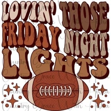 Sublimation Transfer Print Friday Night Lights Ready to Press Heat Transfer
