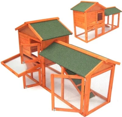 Hasenstall Kaninchenstall XXL Kaninchenkäfig Freilauf Hasenvilla 56614Käfig