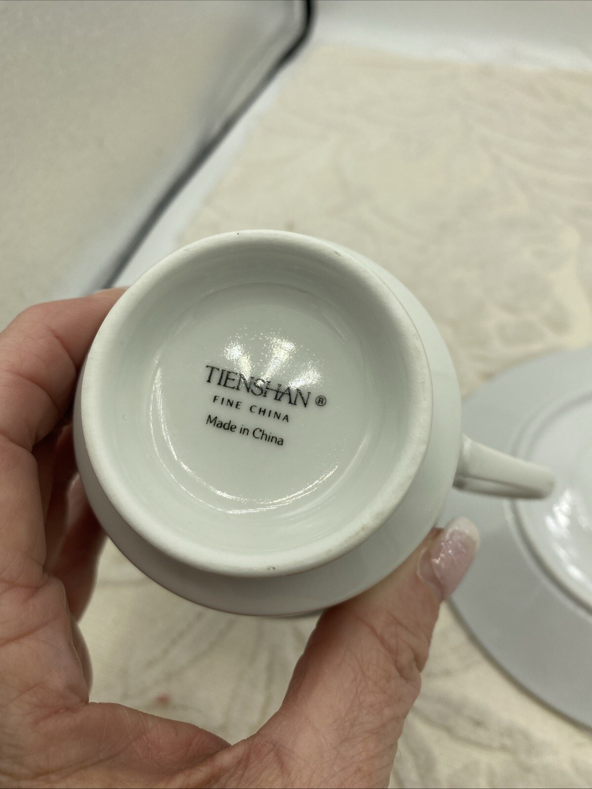 Tienshan Deck The Halls Cup and Saucer