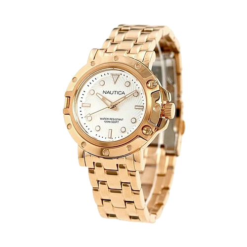 New NAUTICA NST 800 Women's Watch Rose Gold Tone Stainless Steel 36mm NAD18528L - image 3 of 3
