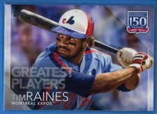 2019 Topps 150 Years of Baseball Greatest Players #150-41 Tim Raines Expos