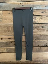 Womens Green Seamless Leggings Sz S/M Gently Used Basic Staple