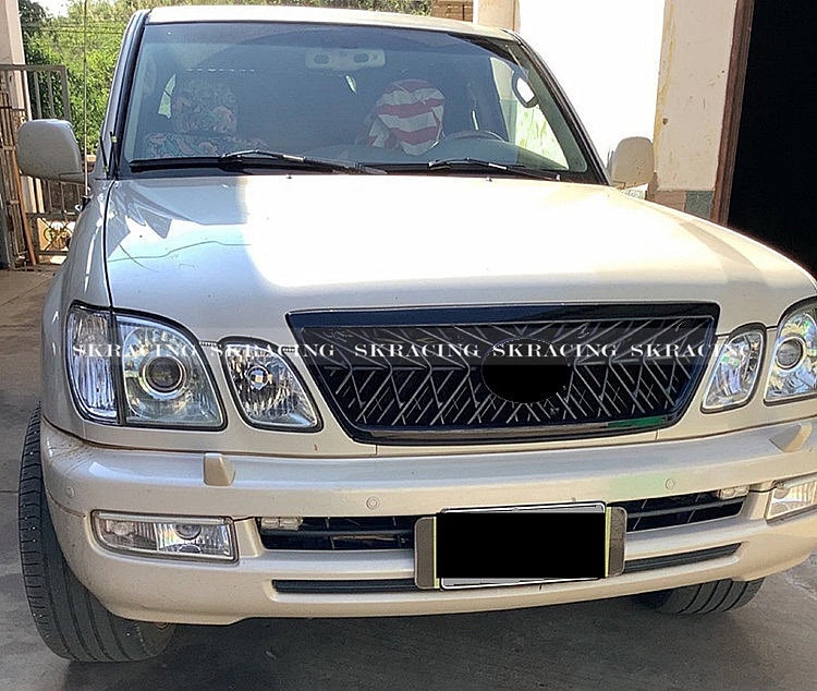 For Lexus LX470 Cyguns 2003-2007 Glossy Black Front Bumper Radiator Grille Grill Foto 2 de 4