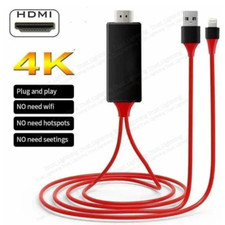 For iPhone 14 13 12 11 XR 8 HDMI Mirroring AV Cable Phone to TV HDTV Adapter Lot