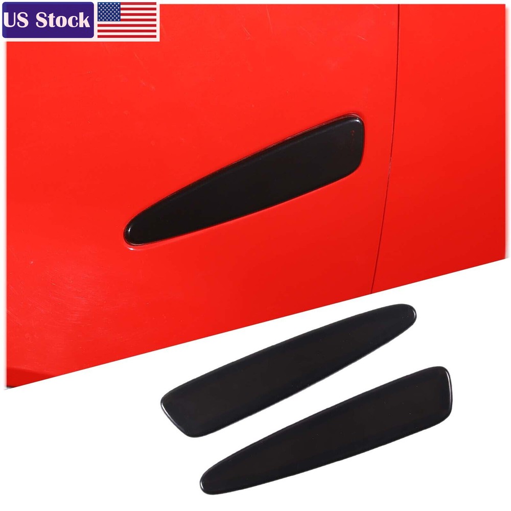 Smoked Rear Bumper Side Black trim Cover Accessories For Corvette C6 05-13 US
