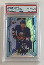 Kieffer Bellows Signed 20-21 Upper Deck Allure RC ON CARD Auto PSA/DNA Islanders