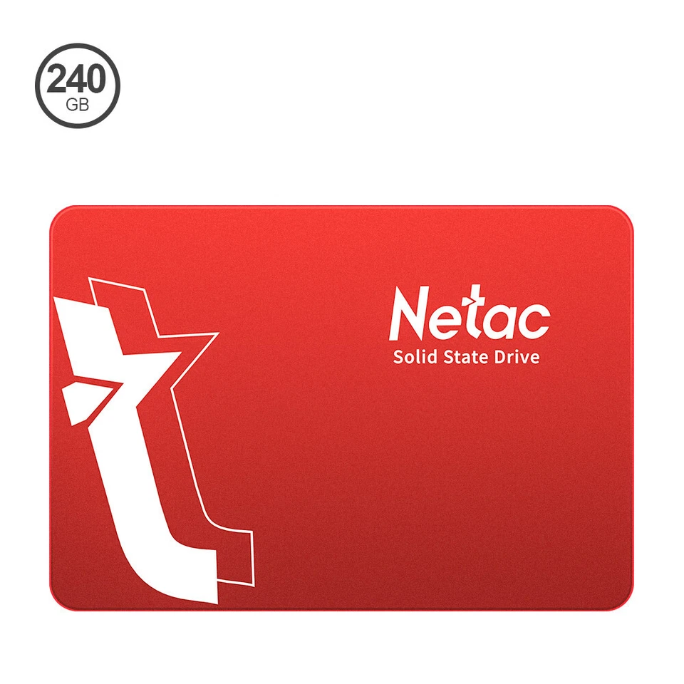 Netac 240GB SSD 3D NAND 2.5'' SATA III 6GB/s Internal Solid State Drive 500MB/s