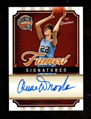 2009-10 Hall of Fame Famed Signatures ANNE DONOVAN Old Dominion 209/899 RIP