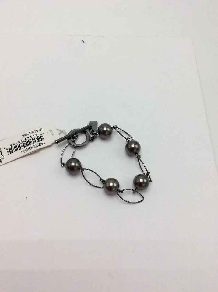 Pulsera Lauren Ralph Lauren Romántica Rebelde Eslabón Ovalado Imitación Perla #464 Foto 2 de 4