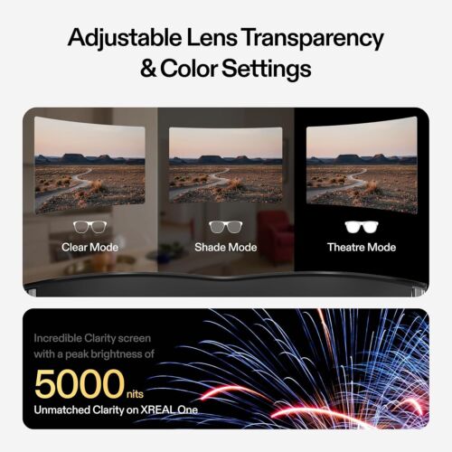 Xreal One 3DoF Smart AR Brille mit X1 Chip 147 Zoll 50° FOV 120Hz Riesenbildschirm - Bild 8 von 9