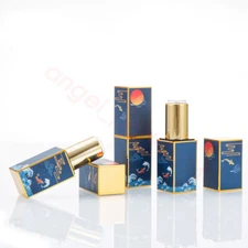 Lots Chinese Style 3D Engrave Magnetic Empty Lipstick Tubes Lip Balm Bottles DIY