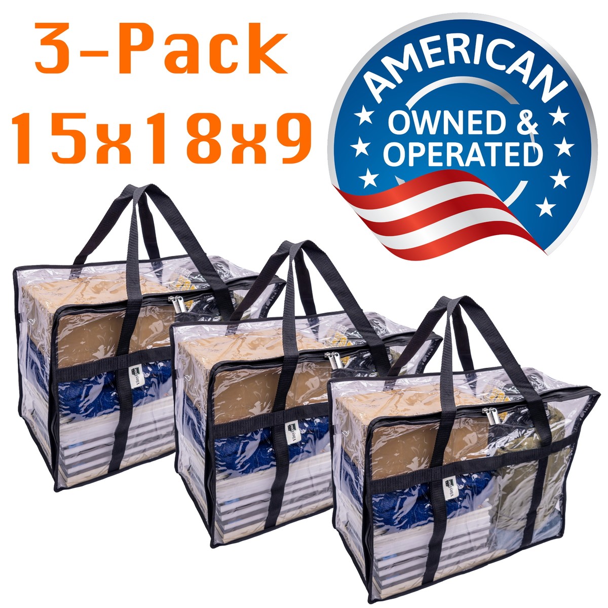 Moving Bags Large Clear Plastic Storage Bags With Zipper Heavy