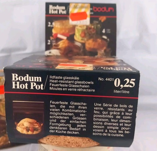 Bistro Bowls.Bodum Hot Pot Danmark Heatproof serving bowls. 0.25 ltr each - Picture 2 of 6