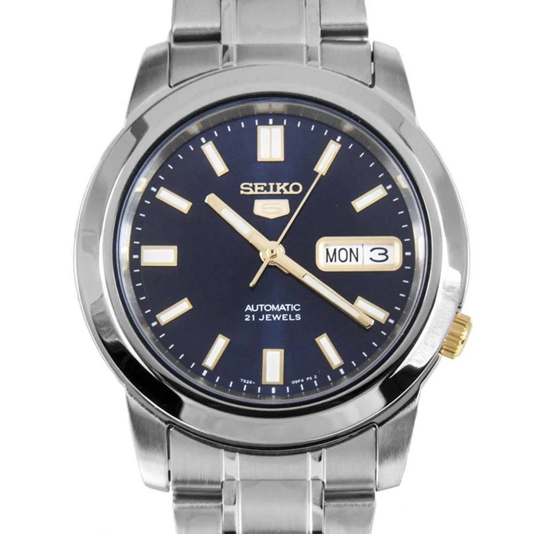 Seiko 5 automatic 2025 21 jewels blue dial