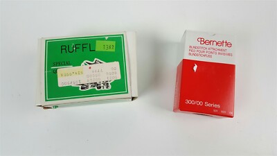 Bernina Bernette 300/00 series blindstitch attachment + ruffler