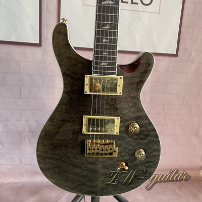 Pro Grade 6-String Prs Electric Guitar Quilted Maple Cap Mahogany Body, 22 Frets