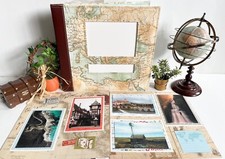 Travel Scrapbook Photo Album, Premade Travel Scrapbook Album, Travel Album