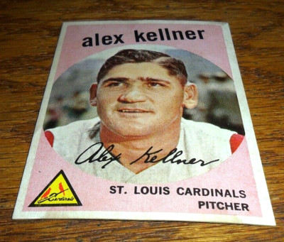 1959 Venezuelan Topps Alex Kellner #101 St. Louis Cardinals BENCO VENEZUELA VG