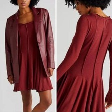 NEW Free People Little Love Thermal Mini Dress, S