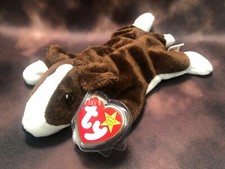 Ty Beanie Babies Baby Bruno the Dog SEPTEMBER 9,1997 retired PE pellets NWT