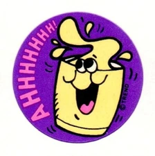 1980s Trend Scratch And Sniff Glossy Milkshake Stinky Stickers Single with TM