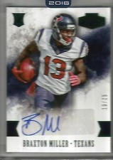 Braxton Miller 2016 Panini Honors Autograph Rookie #13/25 (jersey number)