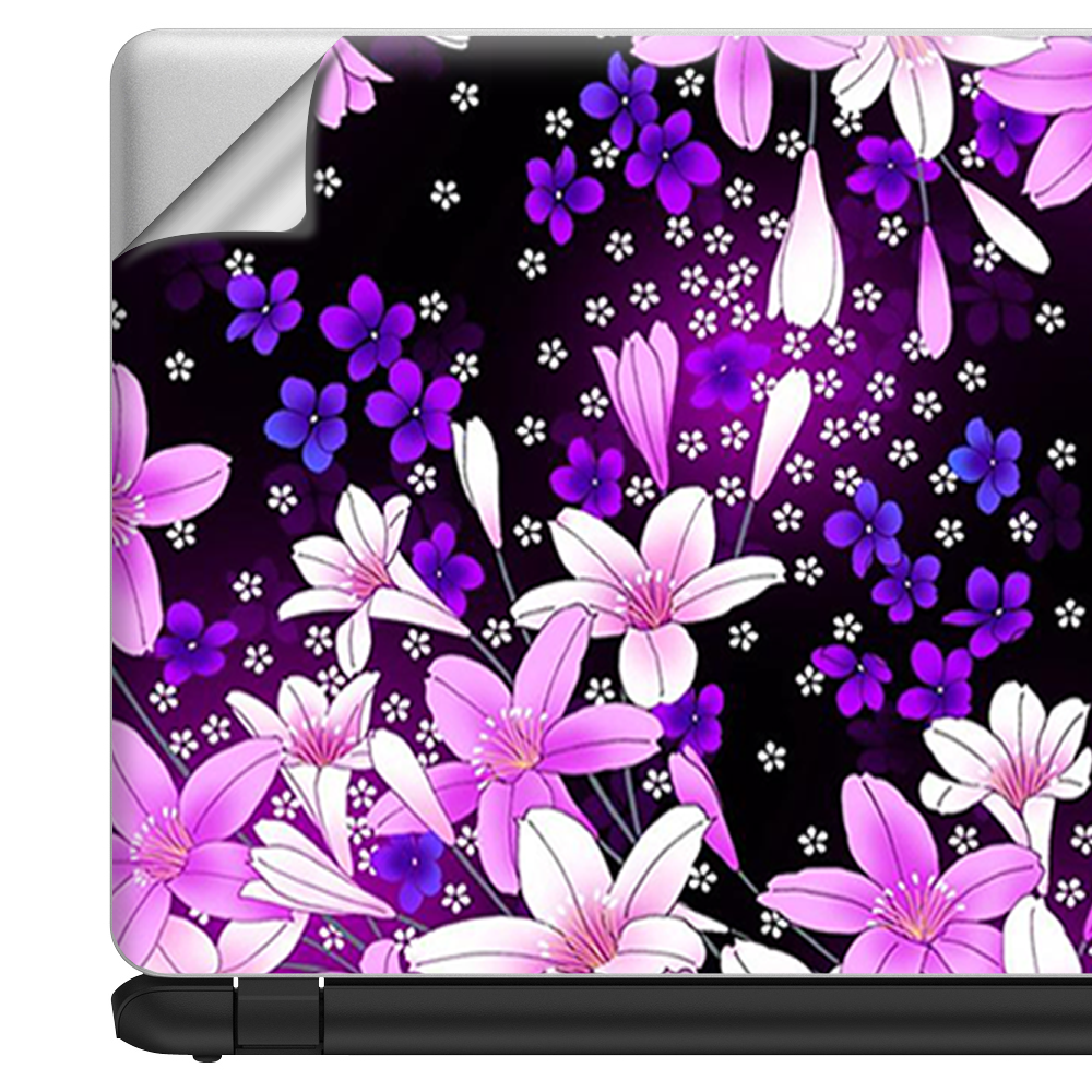 Skin Universel Pour PC Portable 13 Pouces – Motif Fleurs Colorées Wax Daisies (vinyle)