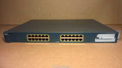 Cisco WS-C2970G-24T-E 24-port Full Gigabit VLAN Switch Network + RACK EARS