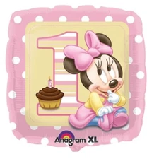 Balloon 18" Minnie Mouse 1st Birthday Mylar Party Decorations Gifts 