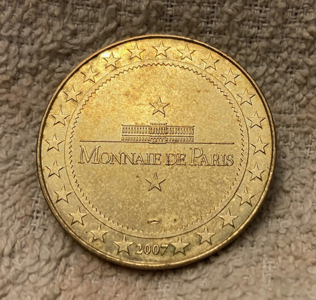 2007 Token Monnaie de Paris Notre Dame Eiffel Tower Arc de