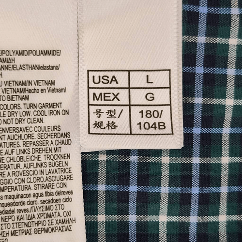 Brooks Brothers Green and Blue Plaid Button Down Dress Shirt Size Large - 第 8/8 張圖片