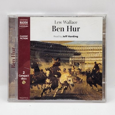 Lew Wallace Ben Hur Classic Fiction Audio Book 2 CD Naxos Read Jeff Harding USED