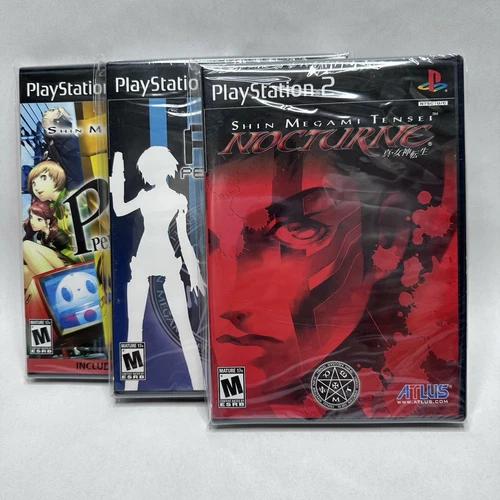 Shin Megami Tensei: Persona 3 FES Nocturne 4 PS2 Brand New Sealed Lot 3 Games