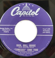 Tennessee Ernie Ford – Rock, Roll, Boogie ~ Rockabilly Capitol 45 RPM
