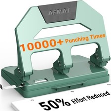 Heavy Duty 3 Hole Puncher, 40-Sheet Three Hole Punch Heavy Duty, 50 Reduced ...