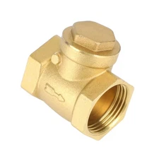 1" DN25 Brass Check Valve Works With Oil Plumbing Fitting 100% Brand New