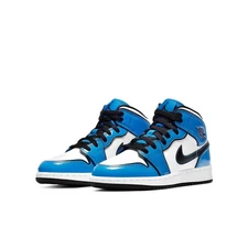 Nike Air Jordan 1 Mid SE (GS) Shoes Signal Blue BQ6931-402 Gradeschool Youth NEW