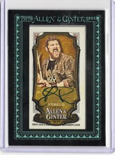 George Rebelo Hot Water Music 2024 Topps Allen & Ginter Black Border 25/25 Auto