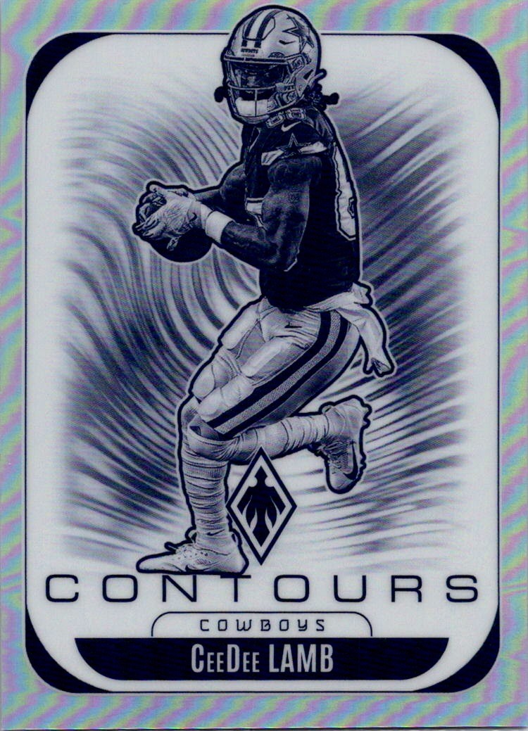 CeeDee Lamb 2025 Panini Phoenix Contours #9 Dallas Cowboys