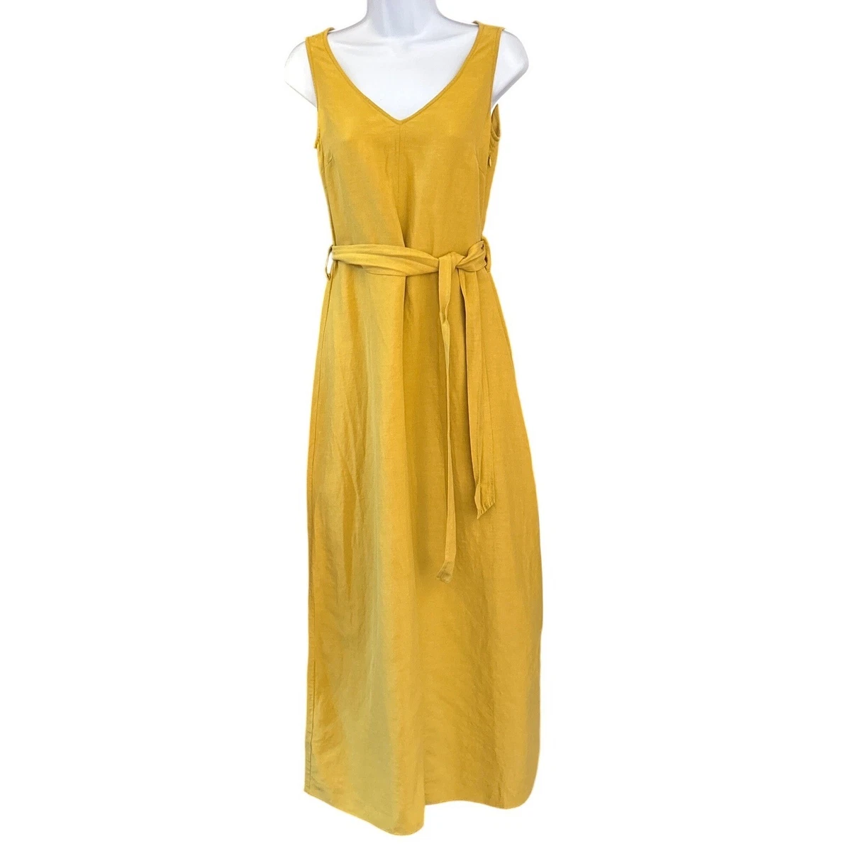 100 percent linen dresses Linen dress Elizabeth XS / White