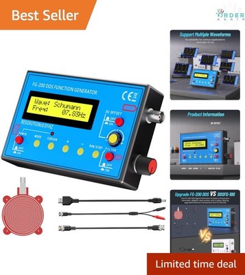DDS Signal Generator 1Hz-500kHz Schumann Resonator Portable Waveform Generator