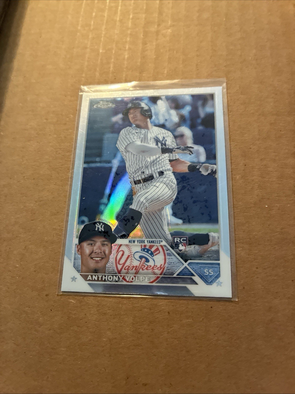 Anthony Volpe 2023 Topps Chrome Refractor RC New York Yankees #4