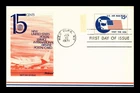 DR JIM STAMPS US FIRST DAY CARD VISIT THE USA 15C AIR MAIL FLEETWOOD CACHET