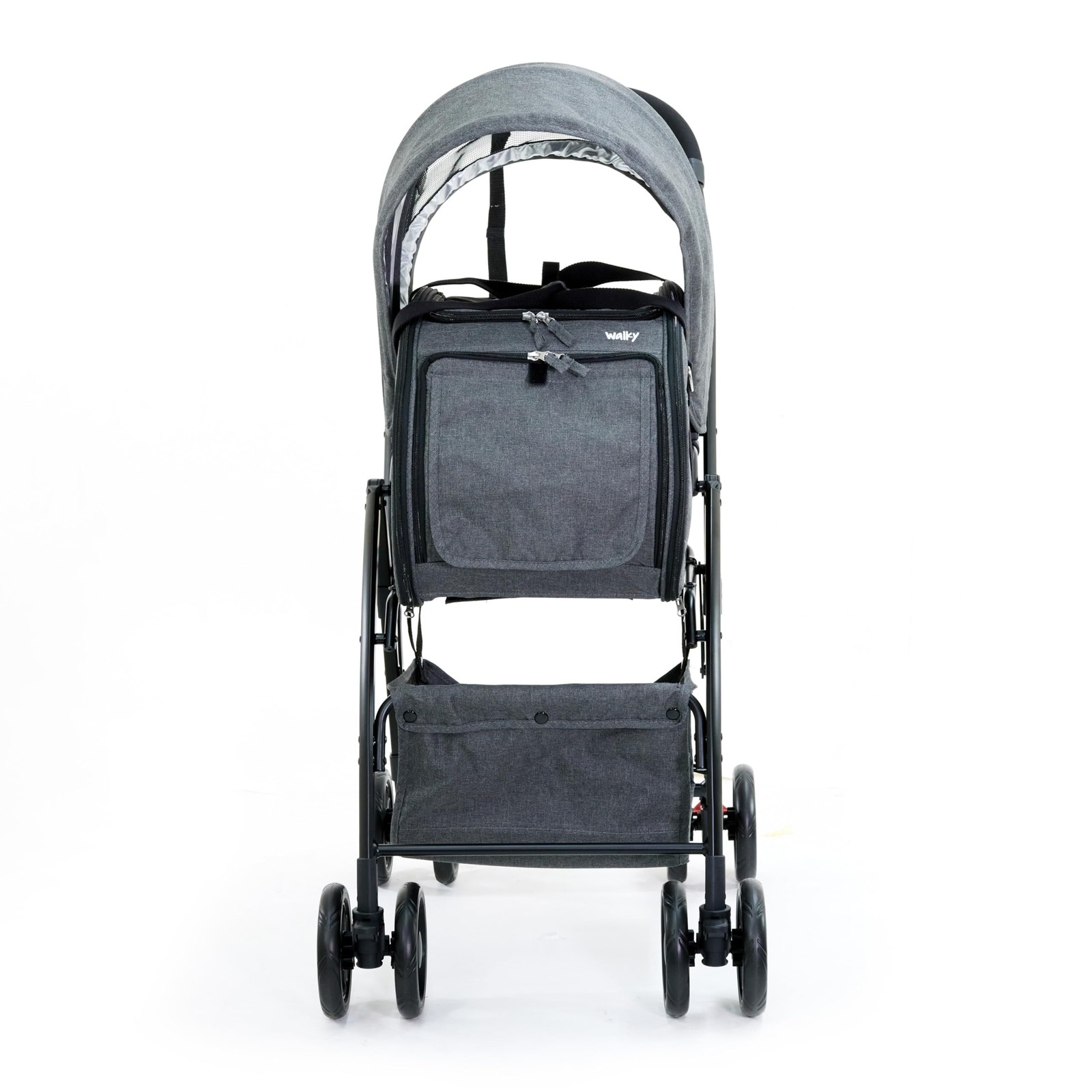 FurMates Walky pet Stroller for Dogs and Cats with Removable Carrier, Sun Can...