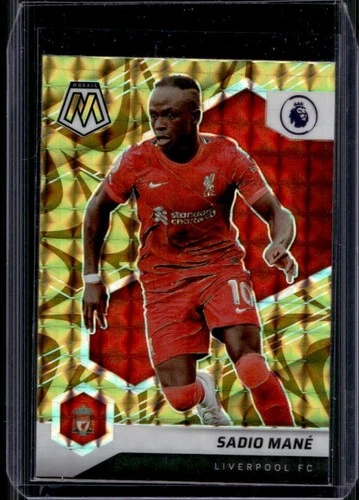 2021-22 Panini Mosaic Premier League Sadio Mane Mosaic Reactive Gold #178